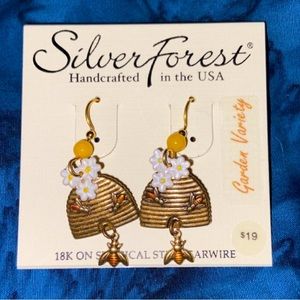 Silver Forest Beehive Earrings